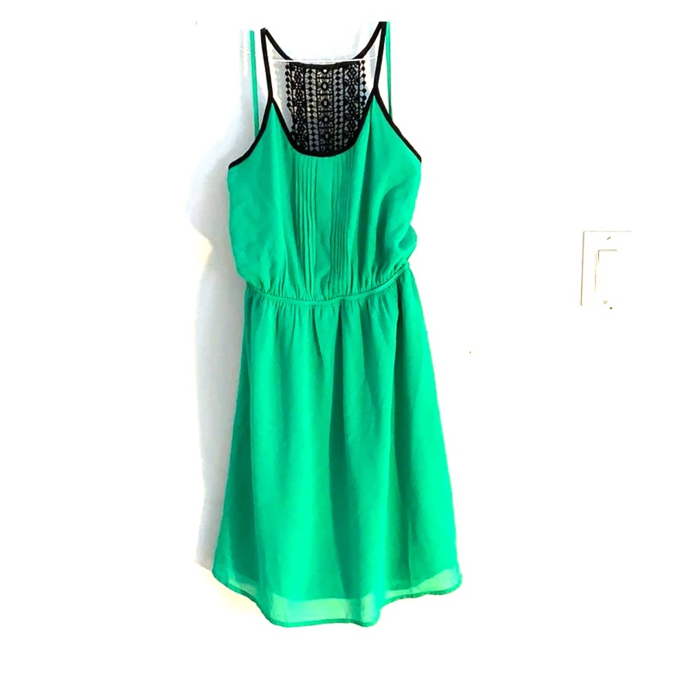 Strappy green dress NWT